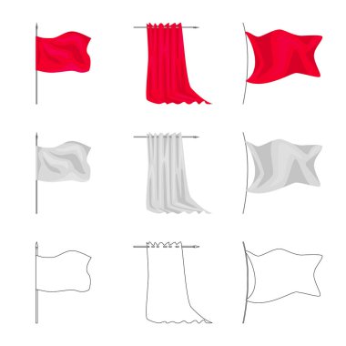 Doku ve sunum işareti vektör tasarımı. Doku ve medya hisse senedi vektör çizim seti.