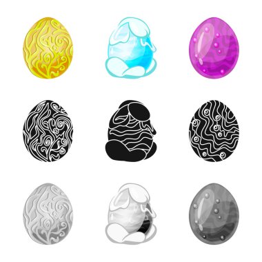 Hayvan ve tarih öncesi işareti yalıtılmış nesne. Web için hayvan ve sevimli hisse senedi simgesi kümesi.