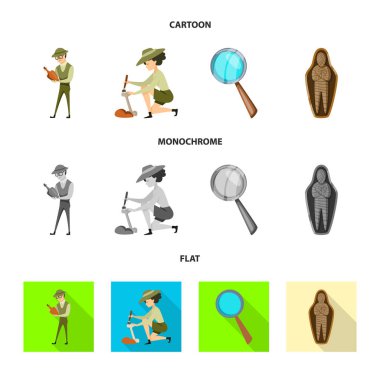 Hikaye ve öğeler logo vektör tasarımı. Hikaye ve öznitelikleri hisse senedi vektör çizim topluluğu.