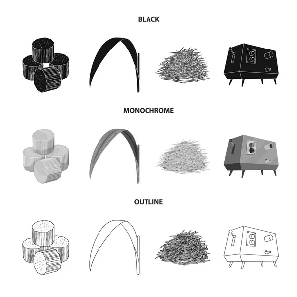 Vektorillustration des Hof- und Landwirtschaftslogos. Abbildung von Farm- und Technologieaktienvektoren. — Stockvektor