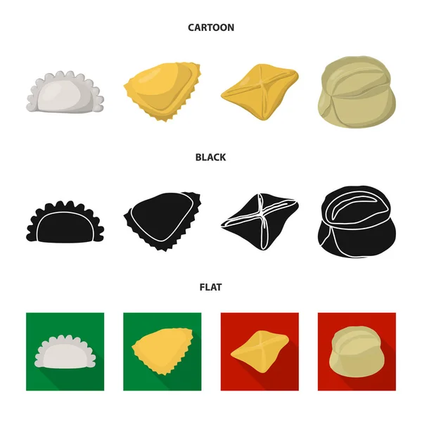 产品和烹饪标志的矢量设计。收集的产品和开胃菜矢量图标的股票. — 图库矢量图片