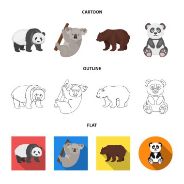 Uyku ve kahverengi simge vektör tasarımı. Uyku ve hayvan hisse senedi vektör çizim koleksiyonu.