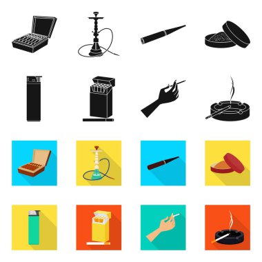 Çöp tasarımını vektör ve logo durdurmak. Çöp ve alışkanlık hisse senedi vektör çizim topluluğu.