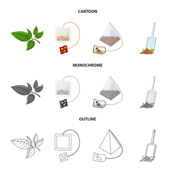 Objet isolé d'icône saine et florale. Ensemble d'illustration vectorielle de stock saine et dégradée . — Image vectorielle