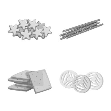 Ürün ve menü işaretivektör illüstrasyon. Ürün ve bar stok vektör illüstrasyon seti.