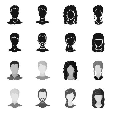 Profesyonel ve fotoğraf logo vektör Illustration. Profil stok vektör çizim ve profesyonel kümesi.