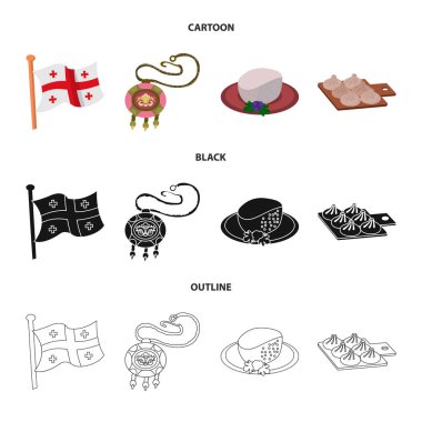 Yalıtılmış nesne kültür ve gezi sembolü. Web için kültür ve özgünlük hisse senedi simgesi kümesi.