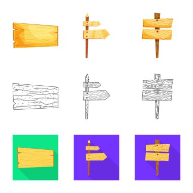 Ham vektör çizim ve orman sembolü. Ham kümesi ve hisse senedi için parke vektör simgesi.