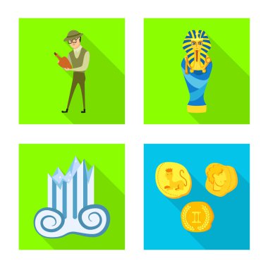 Hikaye ve öğeleri simge vektör tasarımı. Hikaye ve öznitelikleri koleksiyonu stok web simgesi.