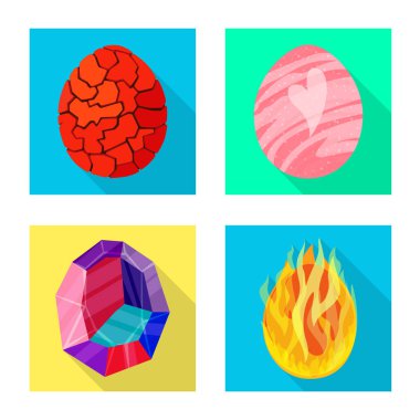 Hikayenin izole nesnesi ve büyük simge. Stok lar için hikaye ve tarih öncesi vektör simgesi seti.