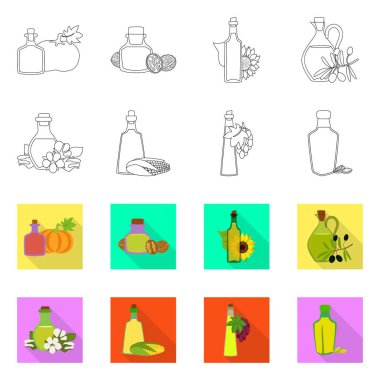 Sağlıklı ve sebze logo vektör tasarımı. Sağlıklı topluluğu ve hisse senedi için tarım vektör simgesi.