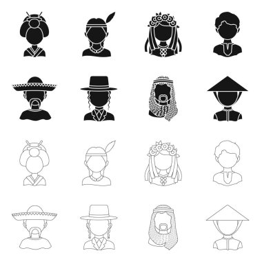 Kopyacı ve yerleşik simge vektör tasarımı. Kopyacı ve hisse senedi için kültür vektör simge kümesi.