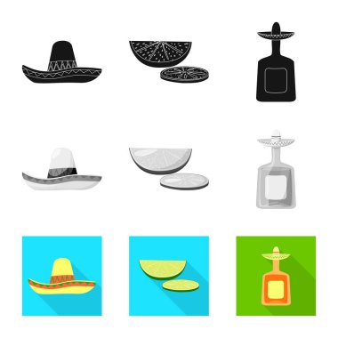 Kafe ve Latin simge vektör tasarımı. Kafe ve web için ulusal hisse senedi simgesi.