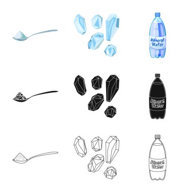 Pişirme ve deniz işareti vektör tasarımı. Yemek ve hisse senedi vektör çizim pişirme toplama.