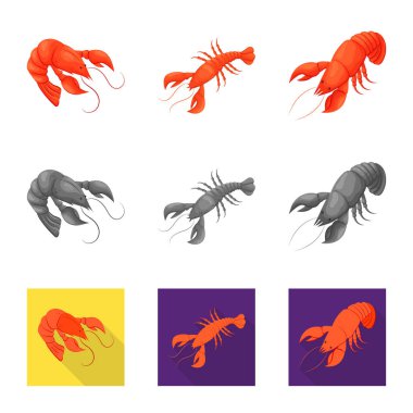 Meze ve okyanus simge vektör Illustration. Meze ve incelik hisse senedi simgesi için web topluluğu.