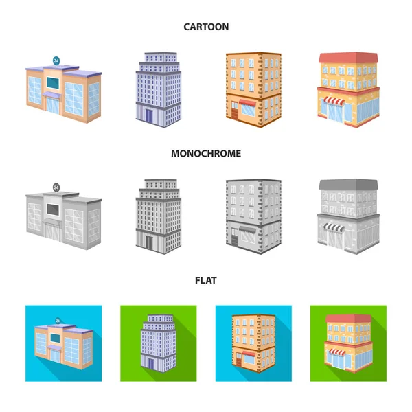 Ilustração vetorial do sinal de construção e construção. Coleção de construção e ícone do vetor imobiliário para estoque . —  Vetores de Stock