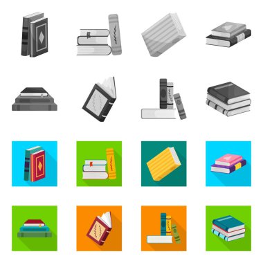 Eğitim ve kapak logosu yalıtılmış nesne. Eğitim ve kitabevi hisse senedi vektör çizim koleksiyonu.