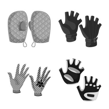 Özellik ve ayırt edici işareti yalıtılmış nesne. Mülkiyet ve tekstil stok vektör çizim koleksiyonu.