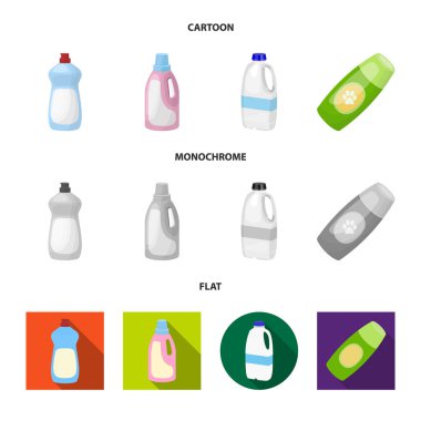 Plastik ve konteyner logo yalıtılmış nesne. Plastik ve ambalaj hisse senedi simgesi web için set.