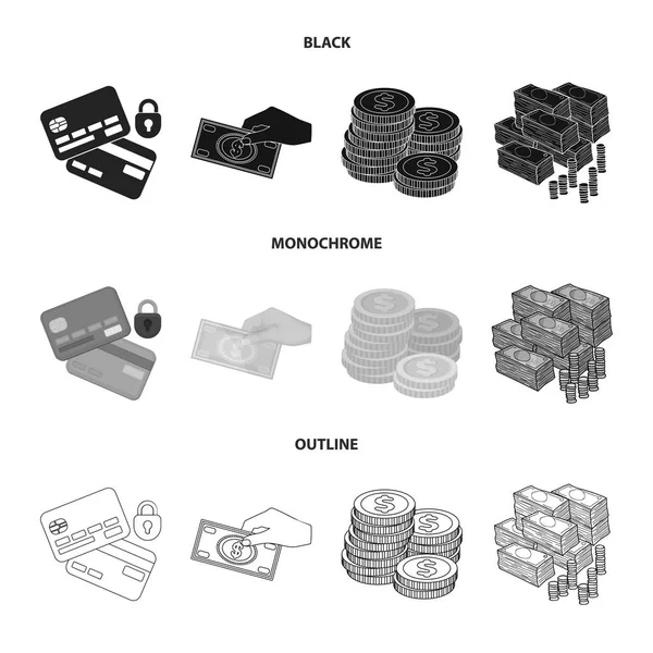 Objeto isolado de pagamento e símbolo de empréstimo. Coleta de pagamento e vetor financeiro ícone para estoque . — Vetor de Stock