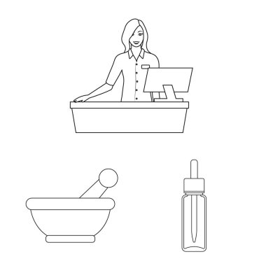 Eczane ve ilaç logo vektör tasarımı. Eczane ve sağlık hisse senedi simgesi için web topluluğu.