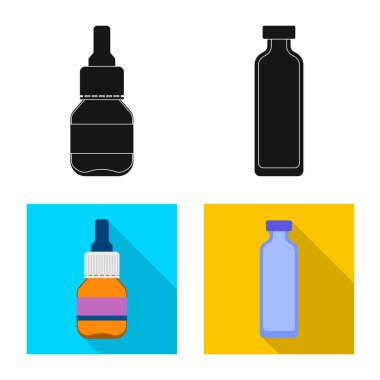 Perakende ve sağlık simge yalıtılmış nesne. Hisse senedi için perakende ve sağlık vektör simge topluluğu.