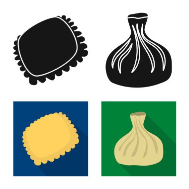 Ürünler ve pişirme işareti yalıtılmış nesne. Ürünler ve hisse senedi için meze vektör simge kümesi.