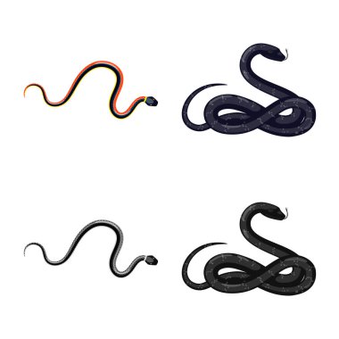 Memeli ve tehlike sembolü vektör Illustration. Hisse senedi için memeli ve tıp vektör simge kümesi.