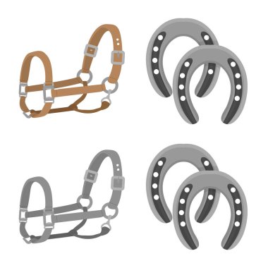 Vektör tasarım ekipman ve logo sürme. Ekipman ve rekabet stok vektör çizim seti.