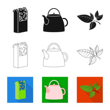 Sağlıklı ve çiçek logo vektör tasarımı. Hisse senedi için sağlıklı ve degrade vektör simge kümesi.