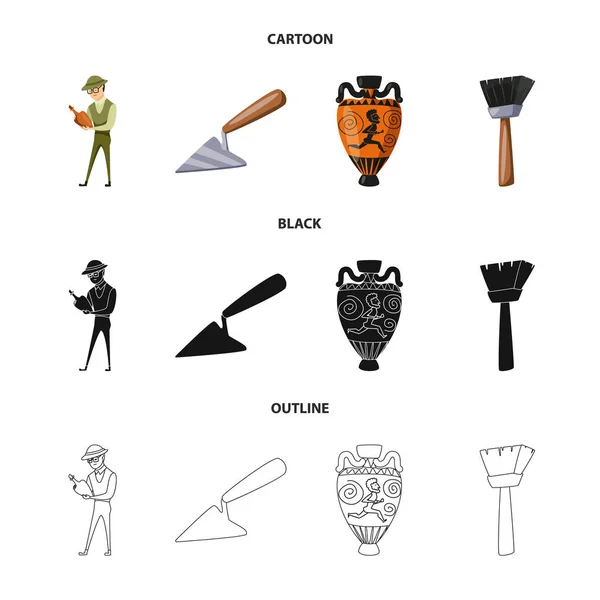 Vector ontwerp van verhaal en items pictogram. Collectie van verhaal en kenmerken voorraad vectorillustratie. — Stockvector