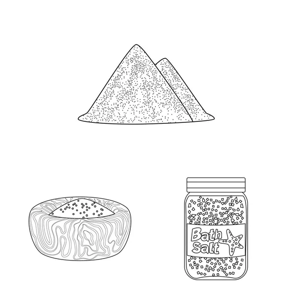 钠和矿物符号的向量例证。一套钠和厨房矢量图标的股票. — 图库矢量图片