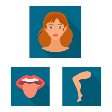 Vücut ve bölümü logo vektör Illustration. Hisse senedi için vücut ve anatomi vektör simge topluluğu.