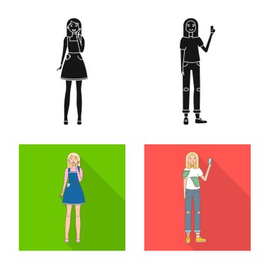 Duruş ve ruh hali simge vektör Illustration. Duruş ve erkek hisse senedi simgesi için web topluluğu.