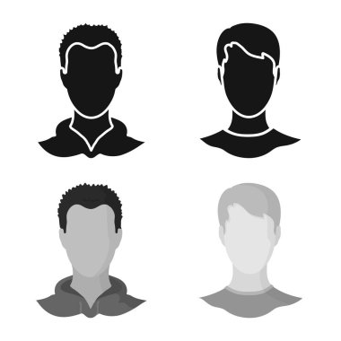 Profesyonel ve fotoğraf simge vektör tasarımı. Web için profesyonel ve profil hisse senedi simgesi kümesi.