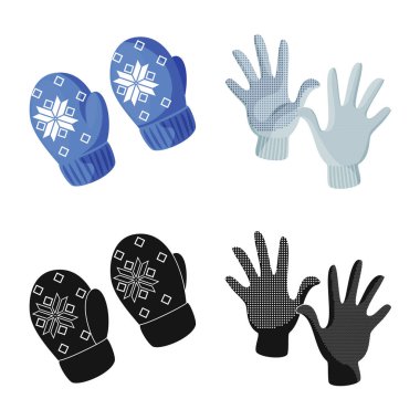 Vektör tasarımı siluet ve güvenlik sembolü. Hisse senedi için konfor ve siluet vektör simge topluluğu.