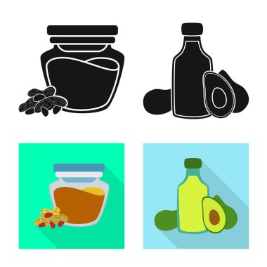 Sağlıklı ve sebze simge vektör tasarımı. Sağlıklı topluluğu ve web için tarım hisse senedi simgesi.