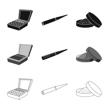 Çöp tasarımını vektör ve simge durdurmak. Web için çöp ve alışkanlık hisse senedi simgesi kümesi.