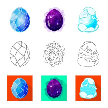 Hayvan ve tarih öncesi logo vektör tasarımı. Hayvan ve sevimli hisse senedi simgesi için web topluluğu.