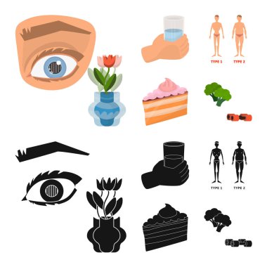 Diyet ve tedavi simge vektör tasarımı. Diyet ve ilaç hisse senedi simgesi için web topluluğu.