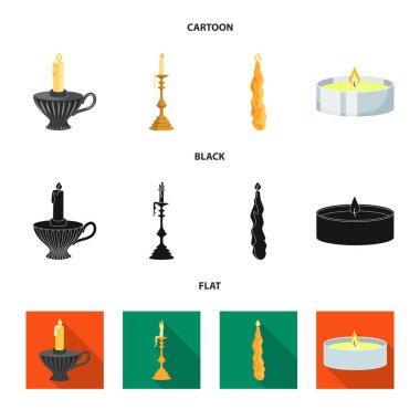 Gevşeme ve alev logosu yalıtılmış nesne. Gevşeme ve balmumu hisse senedi vektör çizim koleksiyonu.