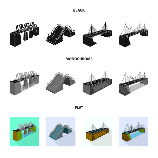 Objeto aislado de conexión e icono de diseño. Colección de conexión y símbolo de stock lateral para web . — Vector de stock