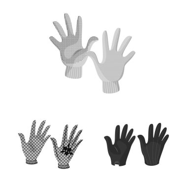 Vektör çizim özelliği ve ayırt edici işaret. Özellik ve Tekstil hisse senedi simgesi için web topluluğu.