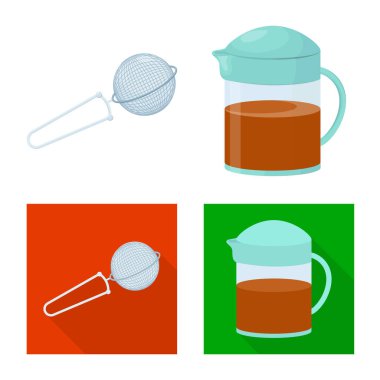 Sağlıklı ve çiçek işareti vektör tasarımı. Hisse senedi için sağlıklı ve degrade vektör simge kümesi.