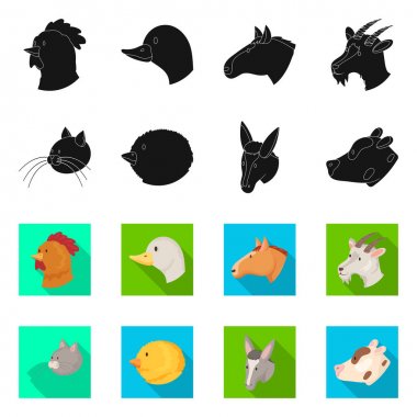 Tarım ve işareti yetiştiriciliği vektör Illustration. Tarım ve hisse senedi için organik vektör simge kümesi.