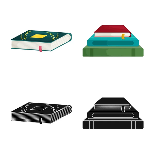 Vektorillustration des Trainings und Coversymbol. Set von Schulungen und Buchhandlung Vektor-Symbol für Aktien. — Stockvektor