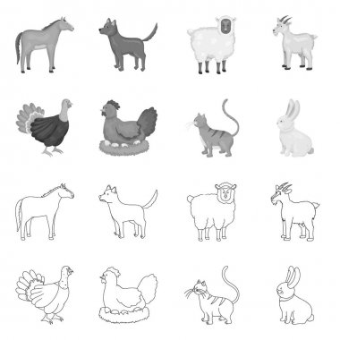 Üreme ve mutfak simge vektör Illustration. Set ıslahının ve organik web için hisse senedi simgesi.