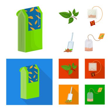 Sağlıklı ve çiçek sembolü yalıtılmış nesne. Sağlıklı ve degrade hisse senedi vektör çizim topluluğu.