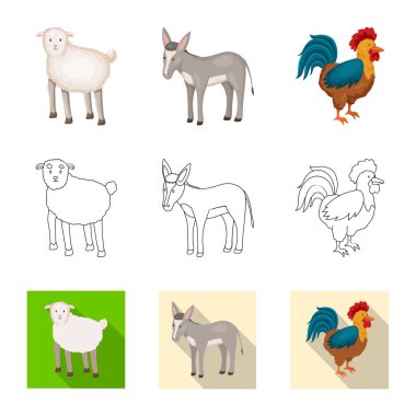 Üreme ve mutfak simge vektör Illustration. Koleksiyon ıslahının ve organik vektör hisse senedi simgesi.