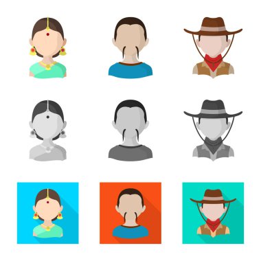 Kopyacı ve ikamet logo vektör çizimi. Kopyacı ve kültür hisse senedi vektör çizim koleksiyonu.